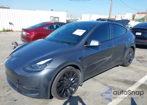 2022 Tesla Model Y Performance Dual Motor All-Wheel Drive из США, поврежденный, VIN 7SAYGDEF6NF408498
